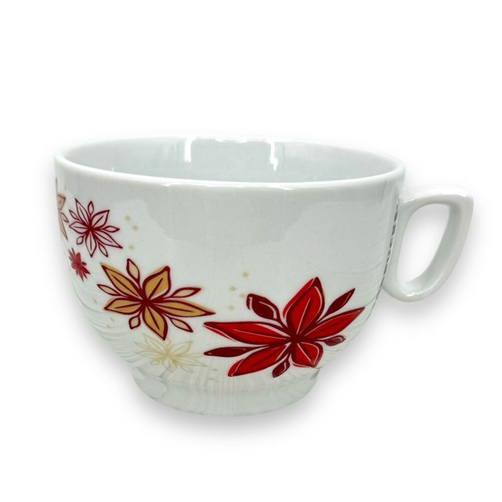 Starbucks holiday 2013 poinsettias snowflake coffee tea cup mug large 20 oz